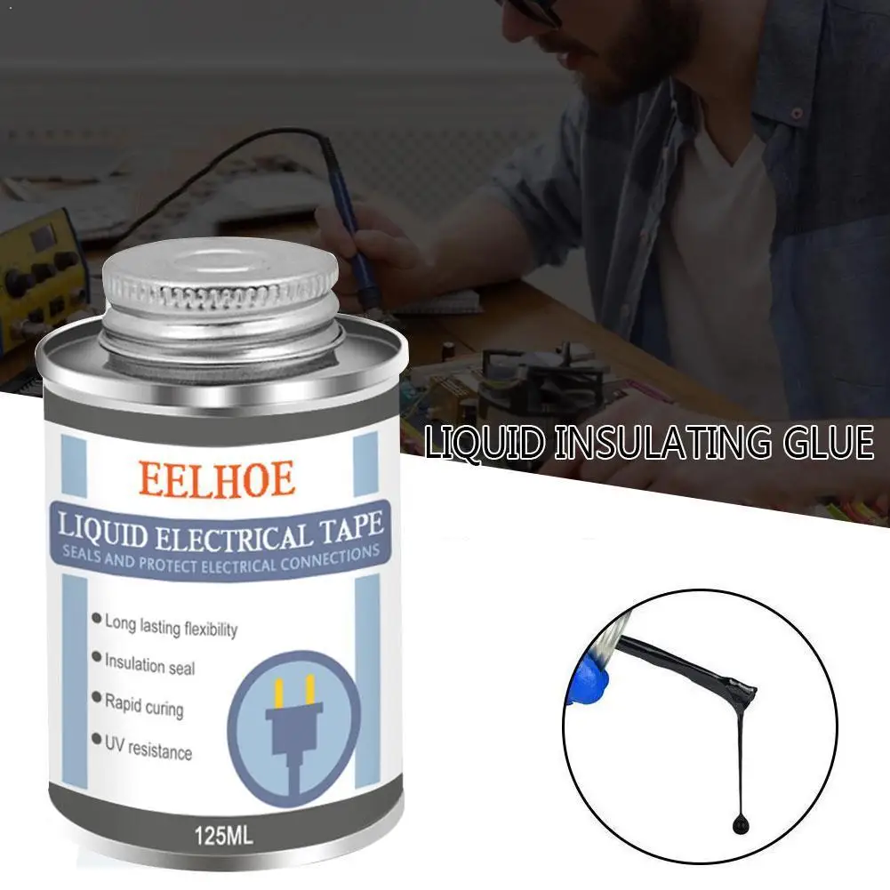 125ml Liquid Insulation Glue Waterproof Anti-uv Fast Electrical Dry Sealing Tape Glue Rubber Tape Electronic Insulation G9V1
125ml Liquid Insulation Glue Waterproof Anti-uv Fast Electrical Dry Sealing Tape Glue Rubber Tape Electronic Insulation G9V1