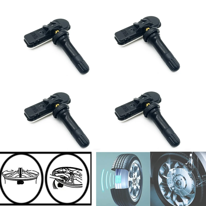 4 шт. TPMS системы контроля давления в шинах 433 МГц Замена 31362304 для Volvo S60 S90 V60 V90