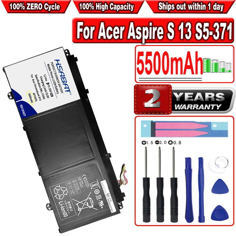 HSABAT 5500 мА/ч, AP15O5L AP1505L AP1503K Батарея для Acer Aspire S 13 S5-371 S5-371-52JR S5-371-7278 767P CB5-312T CB5-312T
HSABAT 5500 мА/ч, AP15O5L AP1505L AP1503K Батарея для Acer Aspire S 13 S5-371 S5-371-52JR S5-371-7278 767P CB5-312T CB5-312T