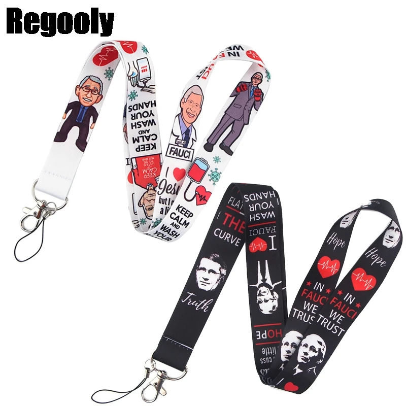 Fauci Neck Strap Lanyard keychain Mobile Phone Strap ID Badge Holder Rope Key Chain Keyring cosplay Accessories webbings ribbon
Fauci Neck Strap Lanyard keychain Mobile Phone Strap ID Badge Holder Rope Key Chain Keyring cosplay Accessories webbings ribbon
