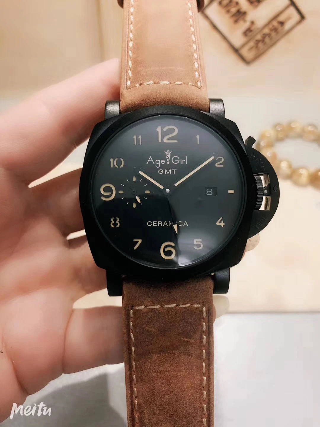 Classic Men Automatic Mechanical Sapphire Black Stainless Steel 3 Day Luminous GMT Sport Watches Ceramica Cow Leather AAA+
Classic Men Automatic Mechanical Sapphire Black Stainless Steel 3 Day Luminous GMT Sport Watches Ceramica Cow Leather AAA+