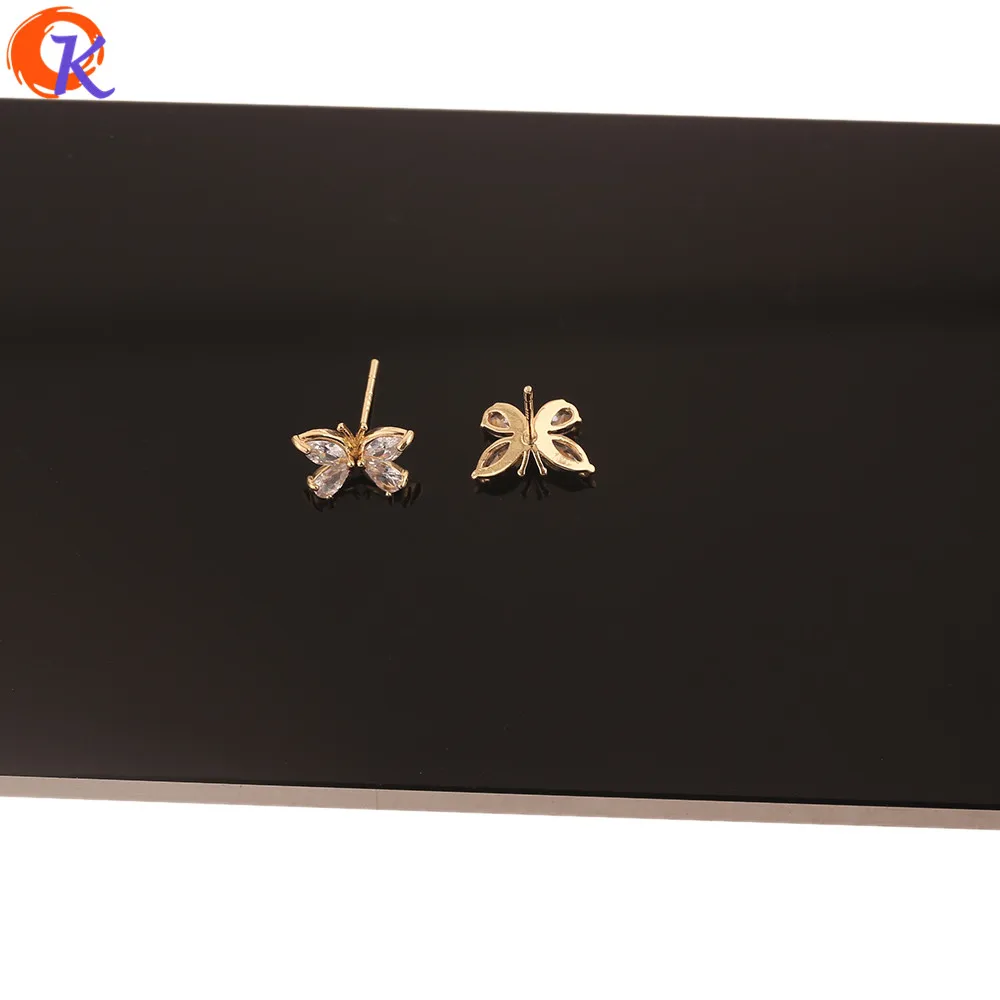 Cordial Design 10Pcs 9*13MM Fashion Jewelry/CZ Stud Earrings/DIY Making/Butterfly Shape/Genuine Gold Plating/Women Stud Earrings
Cordial Design 10Pcs 9*13MM Fashion Jewelry/CZ Stud Earrings/DIY Making/Butterfly Shape/Genuine Gold Plating/Women Stud Earrings