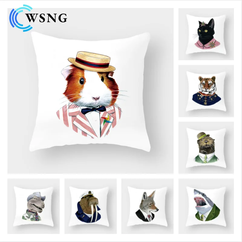 Cartoon Animal Digital Print Pattern Pillowcase Car Sofa Living Room Decoration Pillowcase Office Home Cushion Cover 
Cartoon Animal Digital Print Pattern Pillowcase Car Sofa Living Room Decoration Pillowcase Office Home Cushion Cover