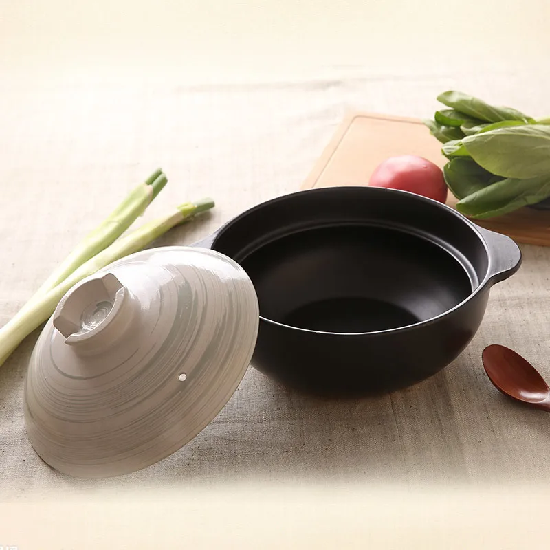 Casserole stew soup fire clay ceramic gas high temperature resistant stone pot health porridge hot pot cookware open flame 2L
Casserole stew soup fire clay ceramic gas high temperature resistant stone pot health porridge hot pot cookware open flame 2L