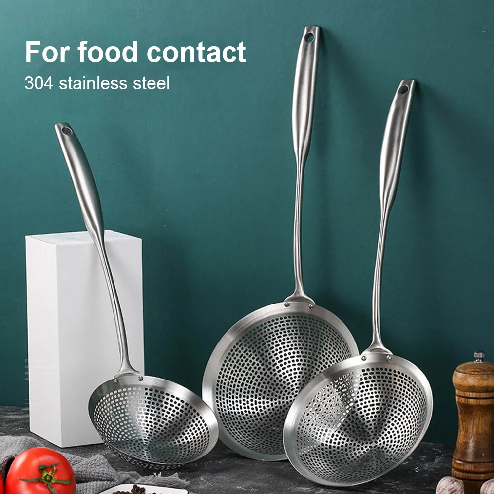 304 Stainless Steel Skimmer Strainer Colander Mesh Deep Fryer Oil Frying Scoop Noodles Dumpling Sieve Kitchen Tools Kitchenware
304 Stainless Steel Skimmer Strainer Colander Mesh Deep Fryer Oil Frying Scoop Noodles Dumpling Sieve Kitchen Tools Kitchenware