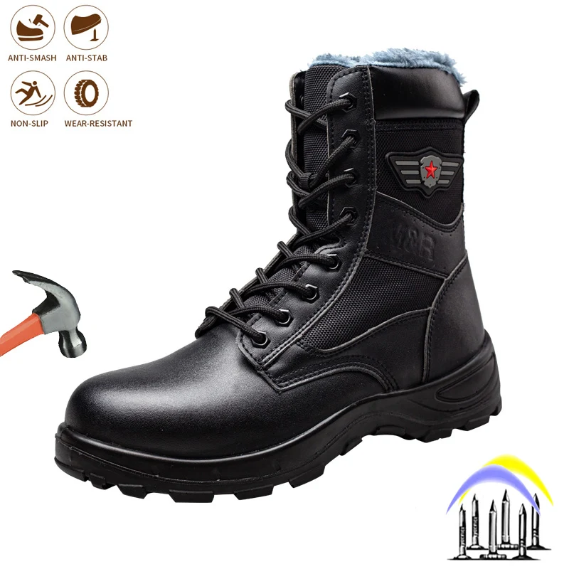 Safety Shoes for Male Indestructible Work Sneakers Steel Toe Safety Boots Winter Shoes Men High Top Comfortable Anti-smash Shoes
Safety Shoes for Male Indestructible Work Sneakers Steel Toe Safety Boots Winter Shoes Men High Top Comfortable Anti-smash Shoes