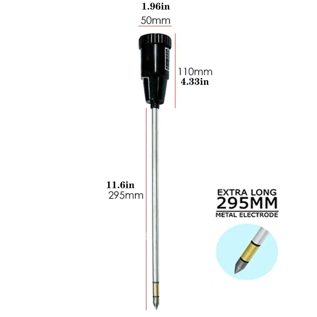 High-precision Soil PH And Moisture Tester Upgraded Version Of Metal Button Soil Tester Acid-base Moisture Meter
High-precision Soil PH And Moisture Tester Upgraded Version Of Metal Button Soil Tester Acid-base Moisture Meter