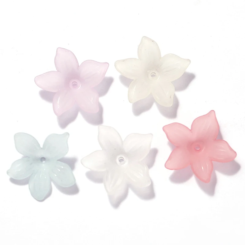 50pcs Five flower transparent resin frosted flower accessories DIY handmade earrings to make earrings ear clip studs material
50pcs Five flower transparent resin frosted flower accessories DIY handmade earrings to make earrings ear clip studs material