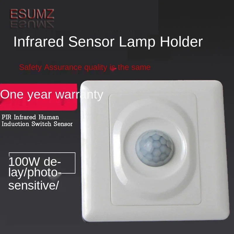 2-wire Infrared Human Body Induction Switch Can Be Connected to LED Lamp Adjustable Delay 86 Type Wall Ceiling 220V
2-wire Infrared Human Body Induction Switch Can Be Connected to LED Lamp Adjustable Delay 86 Type Wall Ceiling 220V