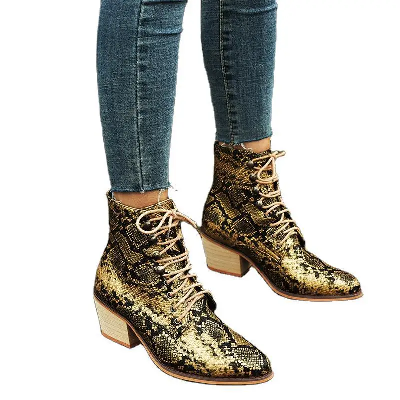 Women's Boots Ankle Leather Snake Print Flat Bottom Short Women's Shoes Autumn Winter Boots 20%
Women's Boots Ankle Leather Snake Print Flat Bottom Short Women's Shoes Autumn Winter Boots 20%