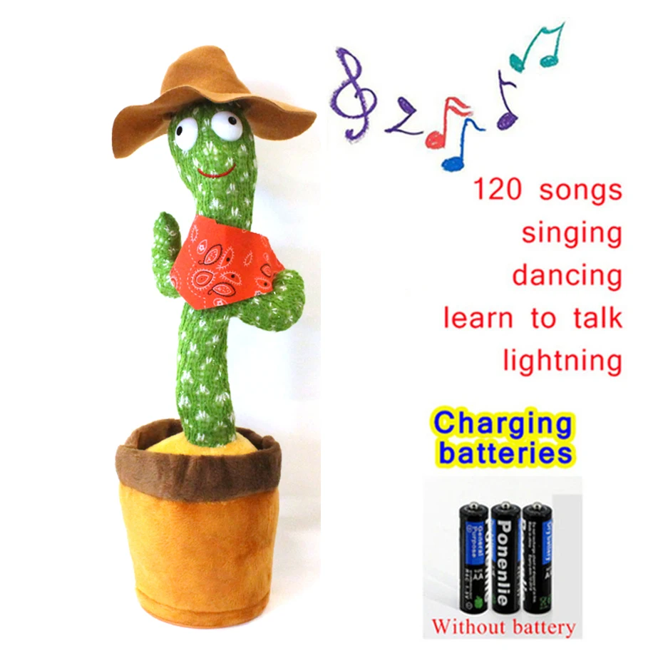 Dancing Cactus Music Box Electronic Singing Plush Toy Cartoon Potted Holiday Decoration Gift Ornament For Home
Dancing Cactus Music Box Electronic Singing Plush Toy Cartoon Potted Holiday Decoration Gift Ornament For Home