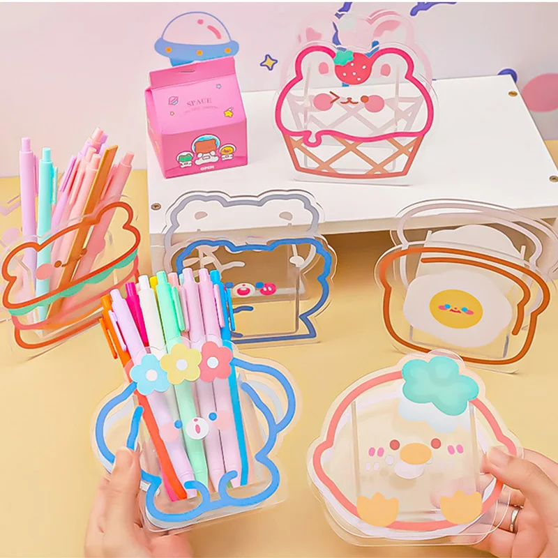 Acrylic Stationery Organizer Pen Holder Transparent Student Non-printed Desk Organizer Storage Box Makeup Brush Storage Bucket
Acrylic Stationery Organizer Pen Holder Transparent Student Non-printed Desk Organizer Storage Box Makeup Brush Storage Bucket
