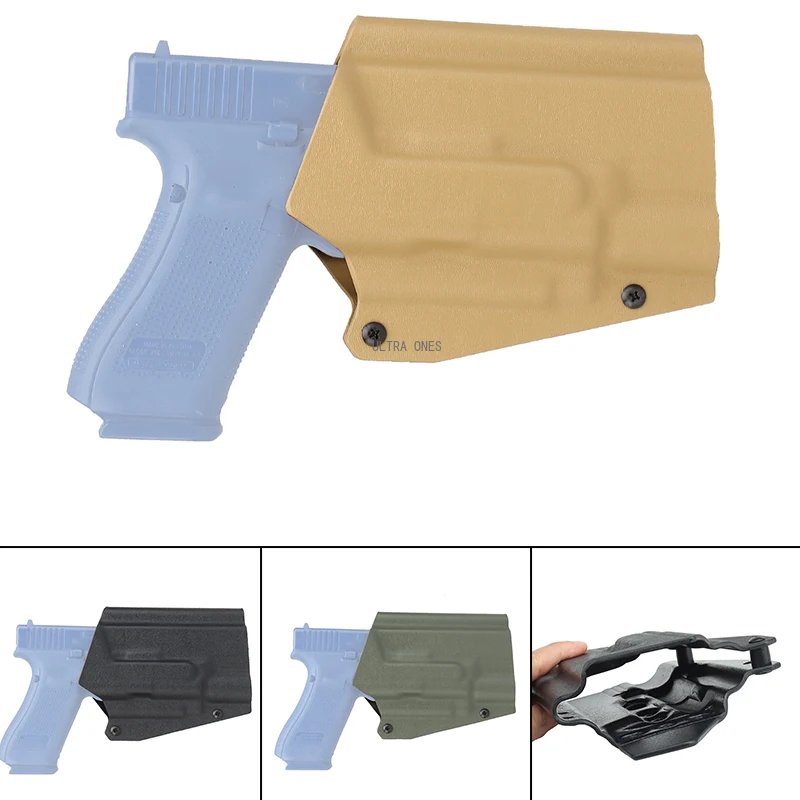 

Shooting Tactical Gun Holster for GLOCK 17-19/19X/45 X400 Flashlight Hunting Airsoft Paintball Combat Pistol Holsters Pouch Case