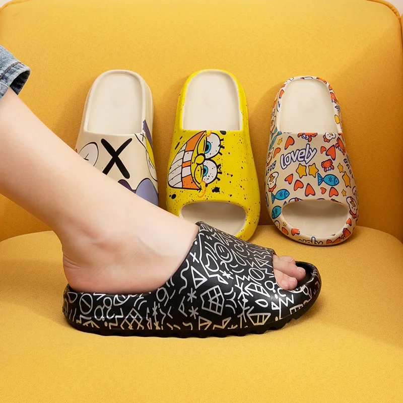 Men's Summer Slides Breathable Cool Beach Sandals Flip Flops Fish Mouth Men & Women Slippers Lightweight Graffiti Big Size
Men's Summer Slides Breathable Cool Beach Sandals Flip Flops Fish Mouth Men & Women Slippers Lightweight Graffiti Big Size