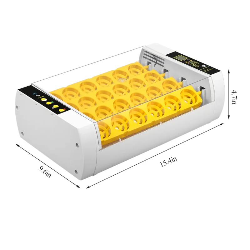 Egg Incubator Chicken Hatcher Temperature Control Fully Automatic Turning Chicken 24 Duck Eggs Incubator LED Light EU Plug
Egg Incubator Chicken Hatcher Temperature Control Fully Automatic Turning Chicken 24 Duck Eggs Incubator LED Light EU Plug