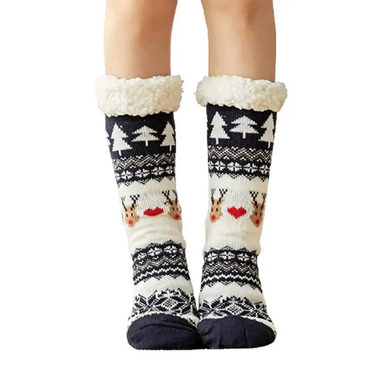 Autumn Winter Women Slippers Home Christmas Elk Cartoon Plush Velvet Non-slip Carpet Socks Female Fluffy Thick Warm Floor Socks
Autumn Winter Women Slippers Home Christmas Elk Cartoon Plush Velvet Non-slip Carpet Socks Female Fluffy Thick Warm Floor Socks