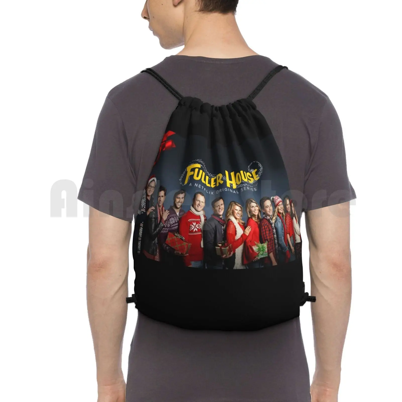 Fuller House Cast Christmas Holidays Backpack Drawstring Bags Gym Bag Waterproof Christmas Holidays Winter Ugly Sweater
Fuller House Cast Christmas Holidays Backpack Drawstring Bags Gym Bag Waterproof Christmas Holidays Winter Ugly Sweater