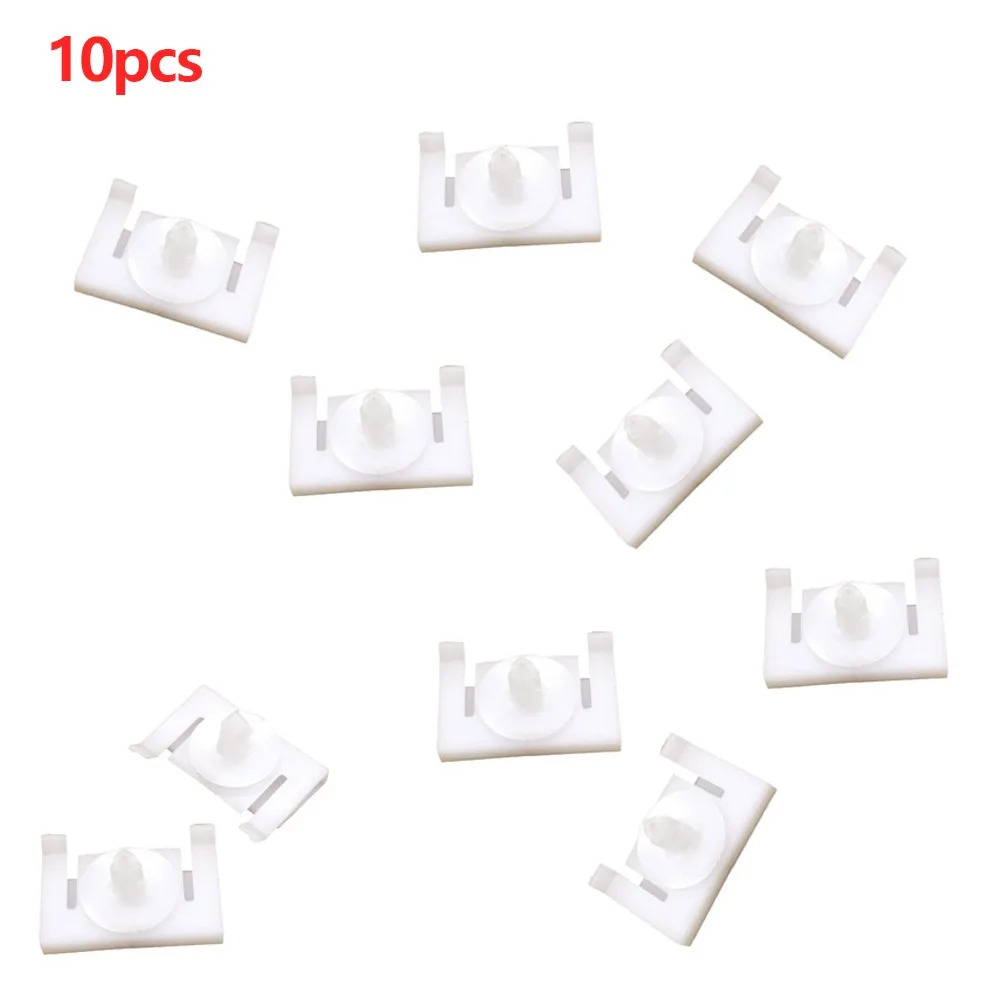 

10pcs Nylon White Rocker Moulding Clips For Pontiac G8 92138807 Interior Accessories Auto Fastener Clip Fits Into 9mm Hole