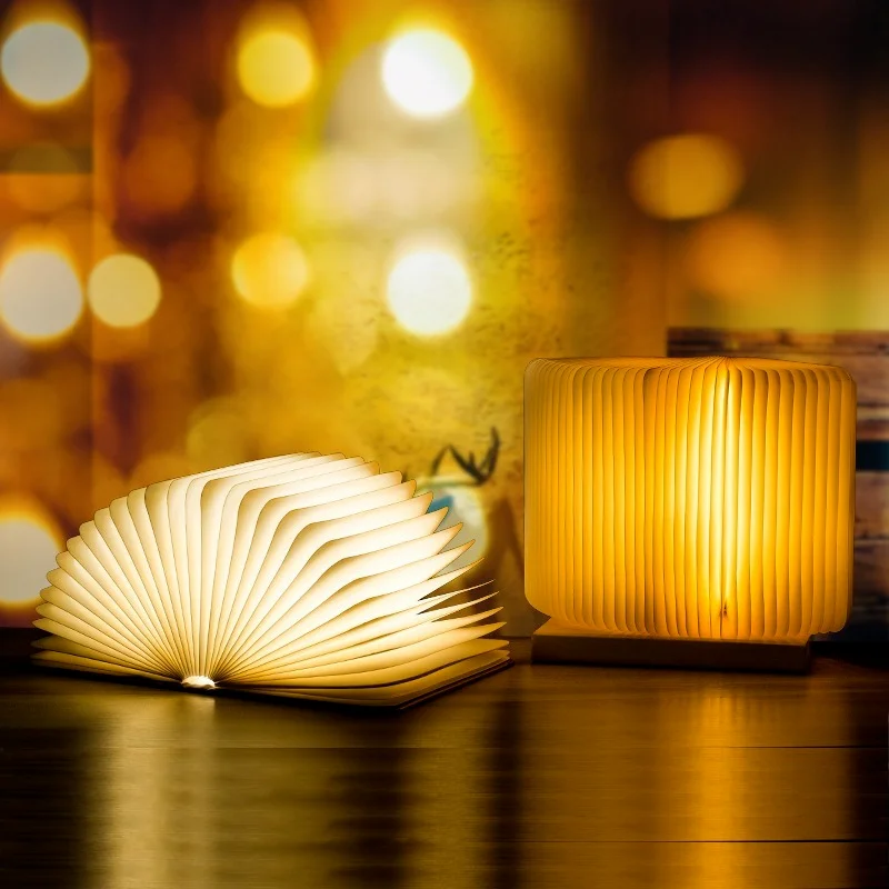 Colorful led wooden creative folding book lamp USB rechargeable book lamp nightlight home desk decorative lamp children's gifts
Colorful led wooden creative folding book lamp USB rechargeable book lamp nightlight home desk decorative lamp children's gifts
