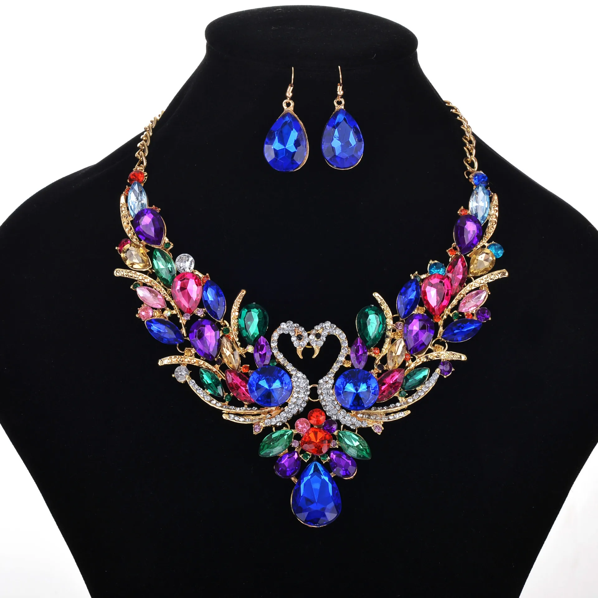 Exaggerated Zircon Jewelry Sets Swan Necklace Earrings Jewellery Sets For Women Earring Necklace Set Anquet Party Jewelry S268
Exaggerated Zircon Jewelry Sets Swan Necklace Earrings Jewellery Sets For Women Earring Necklace Set Anquet Party Jewelry S268
