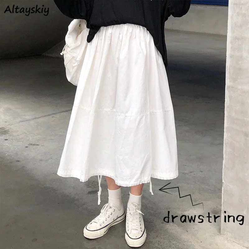 Women Skirts Simple Harajuku Safari Style Drawstring Daily Ins Fashion A-line All-match Spring College Ulzzang Loose Chic Casual
Women Skirts Simple Harajuku Safari Style Drawstring Daily Ins Fashion A-line All-match Spring College Ulzzang Loose Chic Casual