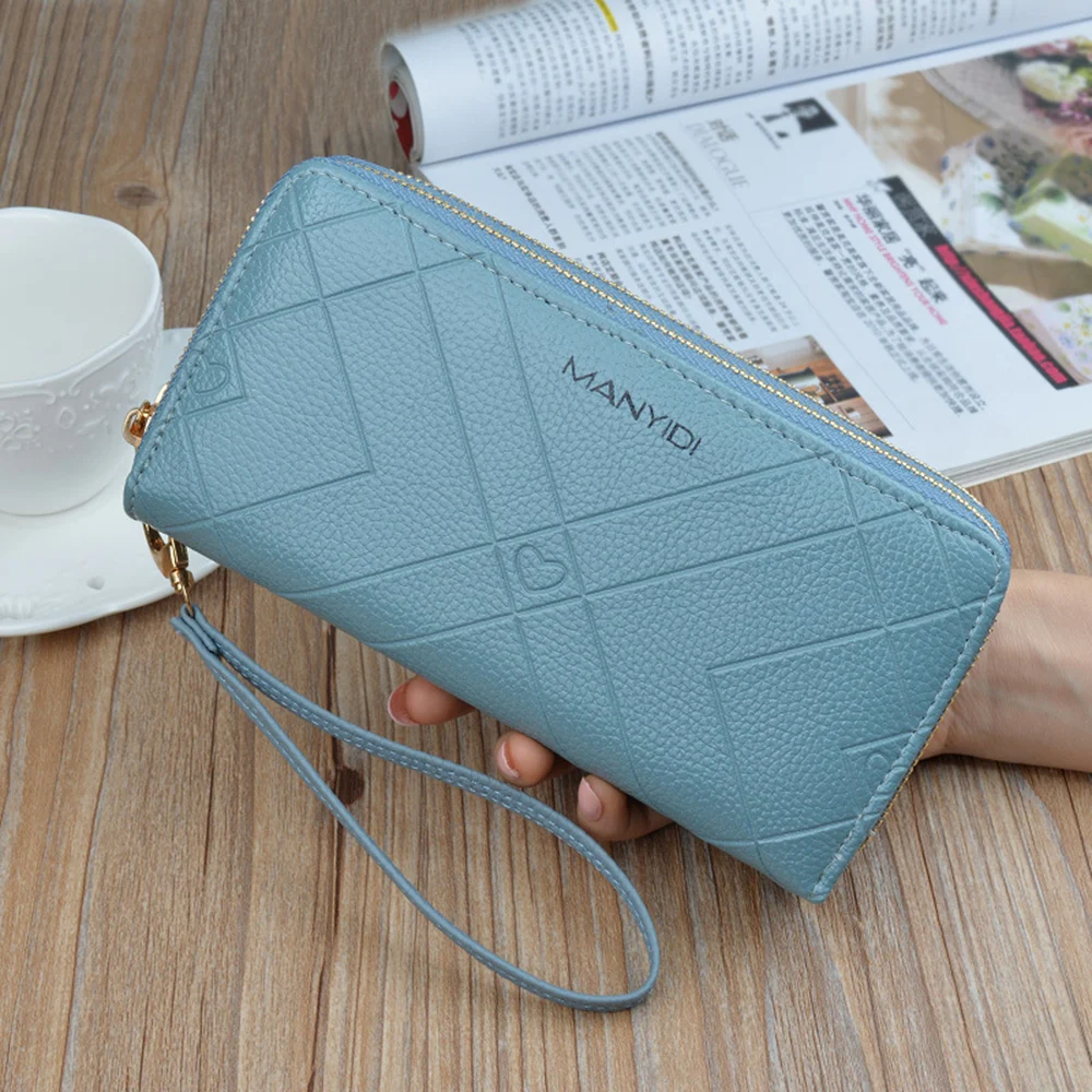 Women Fashion Simple PU Leather Double Zipper Multifunction Purse Long Large Capacity Pressed Money Clip Phone Holder Clutch
Women Fashion Simple PU Leather Double Zipper Multifunction Purse Long Large Capacity Pressed Money Clip Phone Holder Clutch