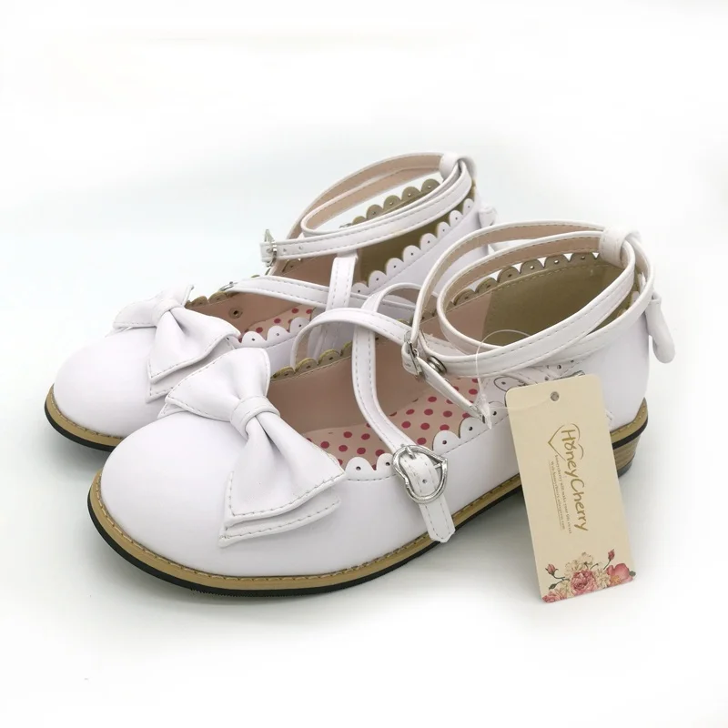 Lolita shoes women flats low round with cross straps bow cute girls princess tea party shoes students lovely shoes
Lolita shoes women flats low round with cross straps bow cute girls princess tea party shoes students lovely shoes