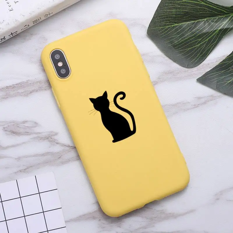Cute animal black cat Phone Case Candy Color for iPhone 6 7 8 11 12 s mini pro X XS XR MAX Plus
Cute animal black cat Phone Case Candy Color for iPhone 6 7 8 11 12 s mini pro X XS XR MAX Plus