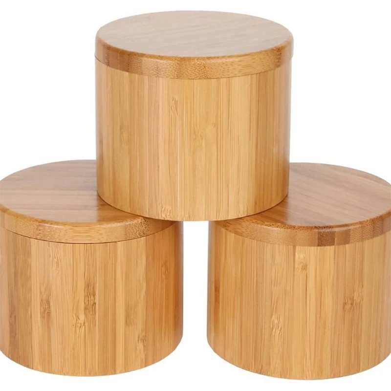 Bamboo Seasoning Box with Lid Pepper Spice Cellars Salt Sugar Storage Container
Bamboo Seasoning Box with Lid Pepper Spice Cellars Salt Sugar Storage Container