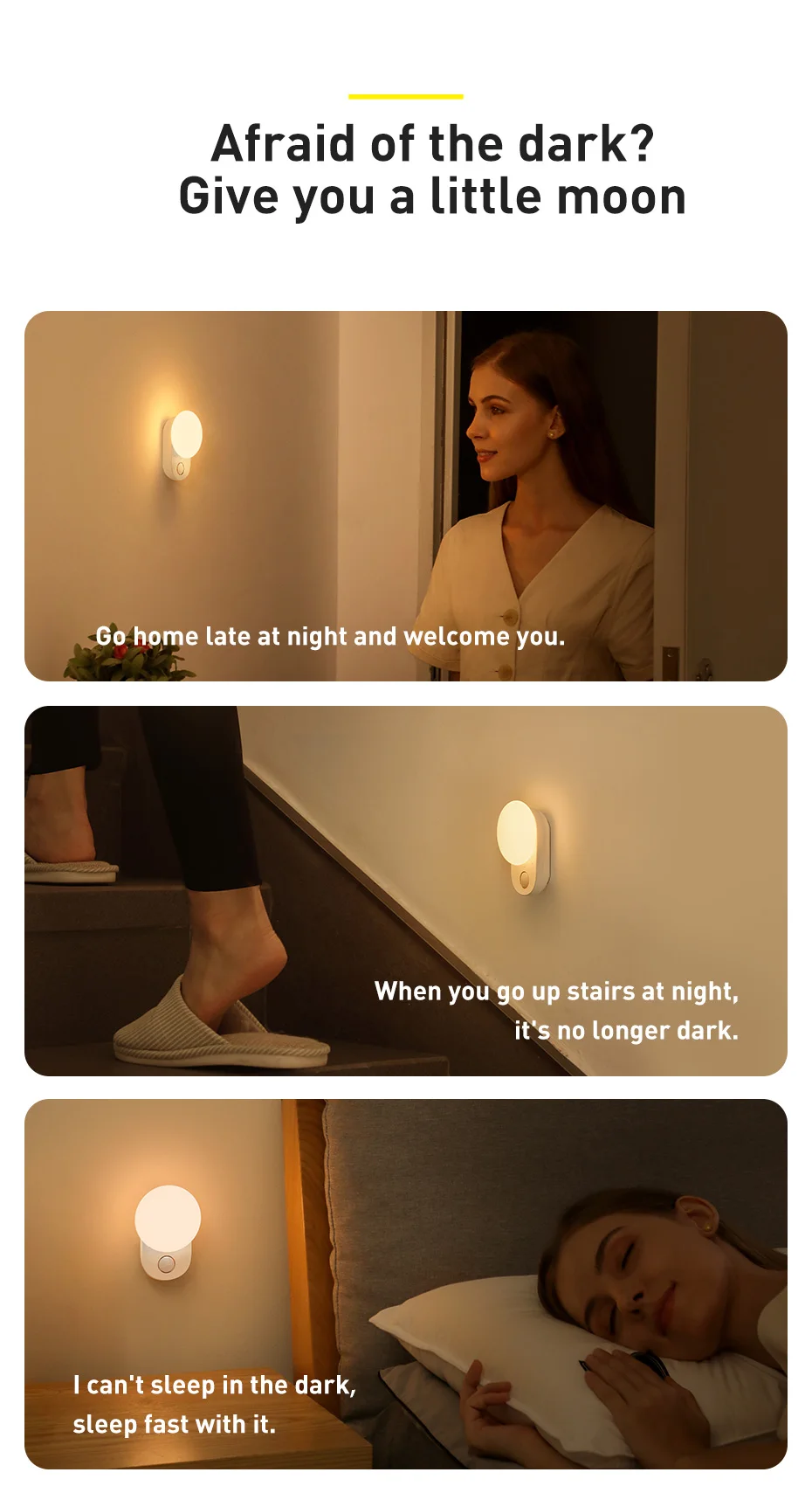 Baseus Magnetic Night Lamp LED Sensor Induction Night Light Detachable Kitchen Light Cabinet Light For Bedroom Lamp wardrobe Baseus Magnetic Night Lamp LED Sensor Induction Night Light Detachable Kitchen Light Cabinet Light For Bedroom Lamp wardrobe