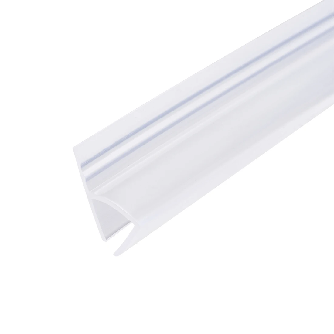 

uxcell 1Pcs Frameless Glass Shower Door Sweep Bottom Side Seal Strip h-Type with 10-20mm Drip Rail 6-12mm Glass x 1-3m Length