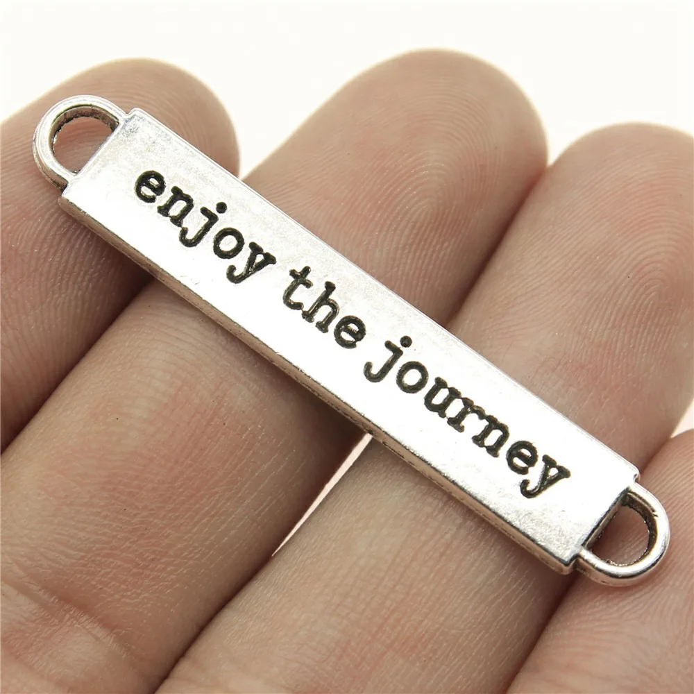 Charms For Jewelry Making Bulk 1pcs Enjoy The Journey Connectors bracelet charms for jewelry making 49x8mm
Charms For Jewelry Making Bulk 1pcs Enjoy The Journey Connectors bracelet charms for jewelry making 49x8mm