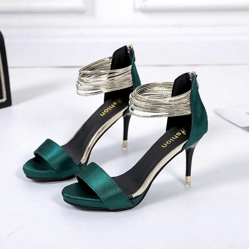 2021 summer new heel satin cloth face ankle strap sandals sexy super high heel women's shoes
2021 summer new heel satin cloth face ankle strap sandals sexy super high heel women's shoes