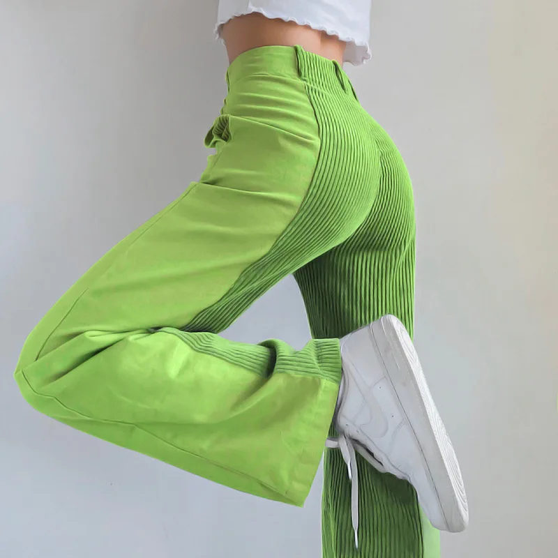 Autumn winter new style street pats tall waist straight tube trousers corduroy trousers candy color spell color female pants
Autumn winter new style street pats tall waist straight tube trousers corduroy trousers candy color spell color female pants