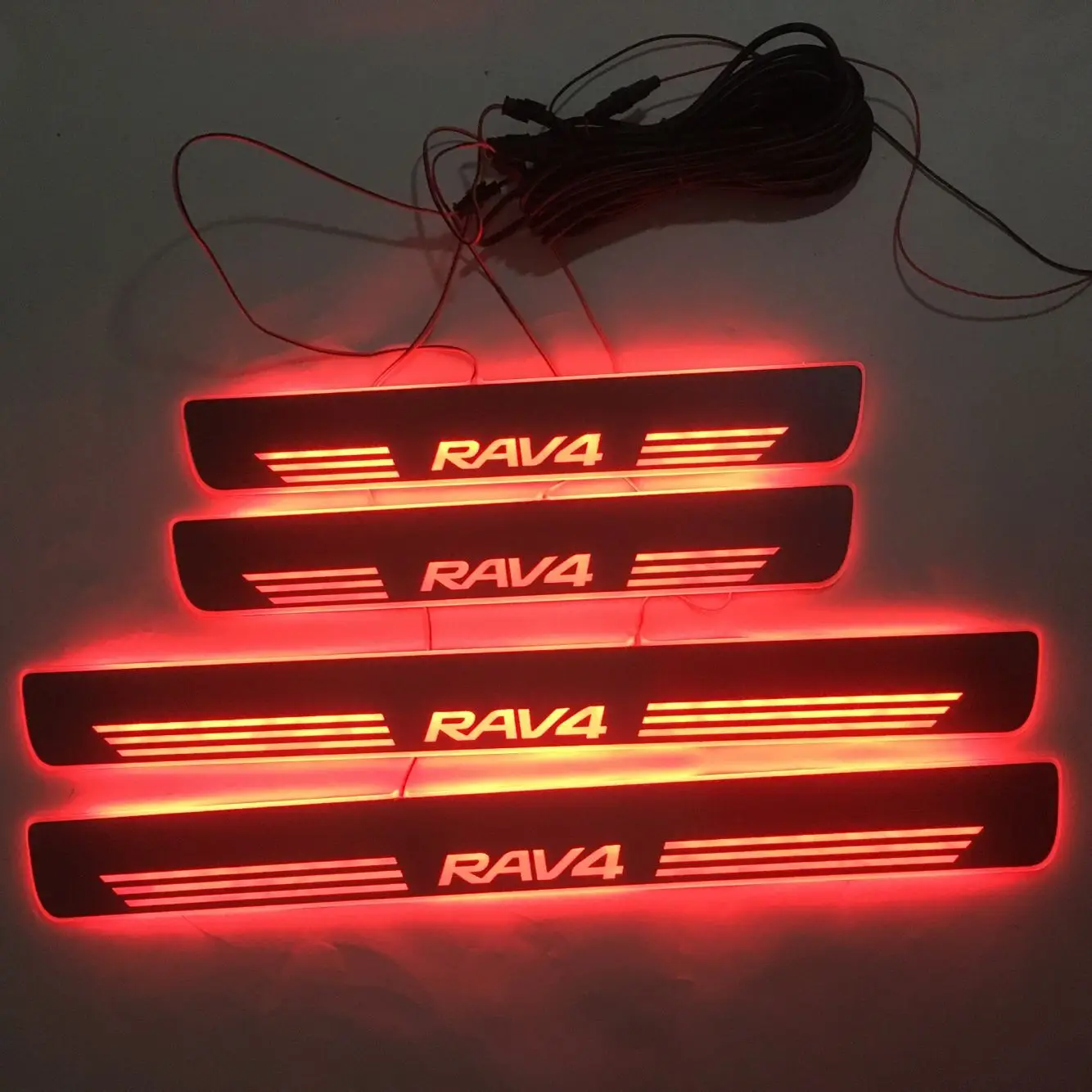 4pcs/set Applicable to RAV4 LED Lighting Threshold Lighting Threshold Wear Resistant Plate Welcome Pedal Decoration for RAV4
4pcs/set Applicable to RAV4 LED Lighting Threshold Lighting Threshold Wear Resistant Plate Welcome Pedal Decoration for RAV4