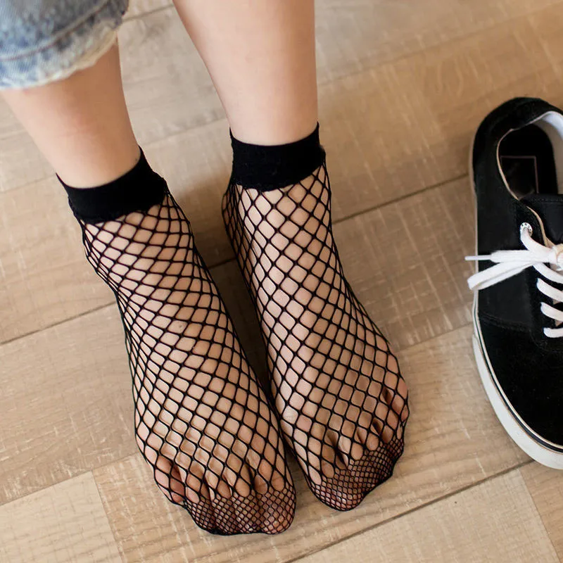Women's New Fashion Harajuku Mesh Lace Breathable Fishnet Socks Streetwear Sexy Hollow out Nets Socks Ladies Sweet Mesh
Women's New Fashion Harajuku Mesh Lace Breathable Fishnet Socks Streetwear Sexy Hollow out Nets Socks Ladies Sweet Mesh