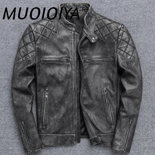 MUOIOYIA 2022 Genuine Leather Jacket Mens Cowhide Leather Jackets Vintage Autumn Leather Coats Casual Jaqueta Masculina SQQ331
MUOIOYIA 2022 Genuine Leather Jacket Mens Cowhide Leather Jackets Vintage Autumn Leather Coats Casual Jaqueta Masculina SQQ331