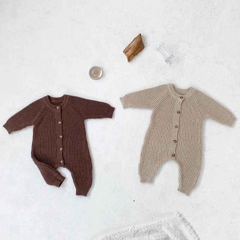 Spring Baby Boys and Girls Jumpsuits Newborn Baby Solid Color Long Sleeve Knitted Romper Toddler Kids Sweater Warm Clothing
Spring Baby Boys and Girls Jumpsuits Newborn Baby Solid Color Long Sleeve Knitted Romper Toddler Kids Sweater Warm Clothing