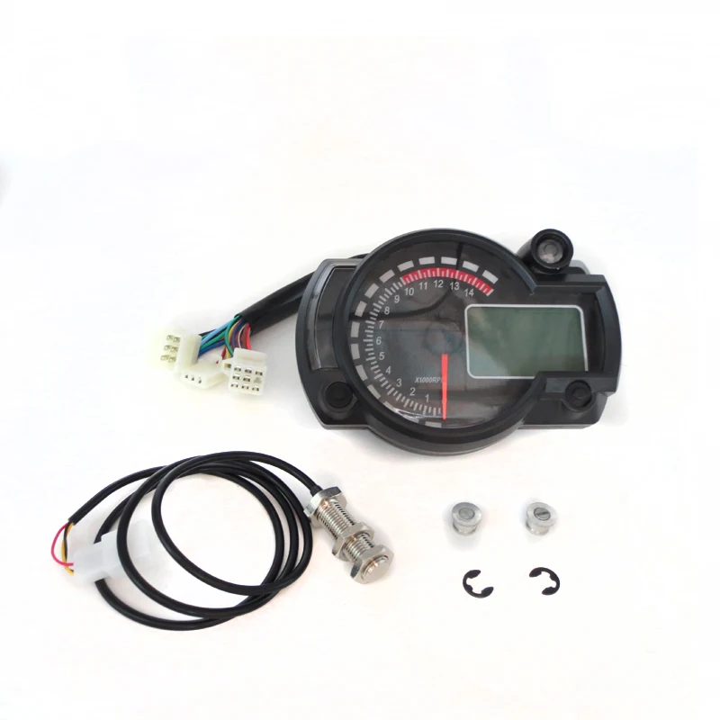 7 Colors Motorcycle Speedometer Instrument LCD Digital Tachometer Gauge Odometer with Fault Warning Light for RX2N 4 cylinders
7 Colors Motorcycle Speedometer Instrument LCD Digital Tachometer Gauge Odometer with Fault Warning Light for RX2N 4 cylinders