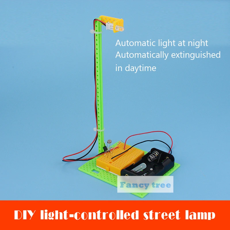 DIY light control street light Experimental Model Accessories Materials Assembly Model Educational Toys
DIY light control street light Experimental Model Accessories Materials Assembly Model Educational Toys