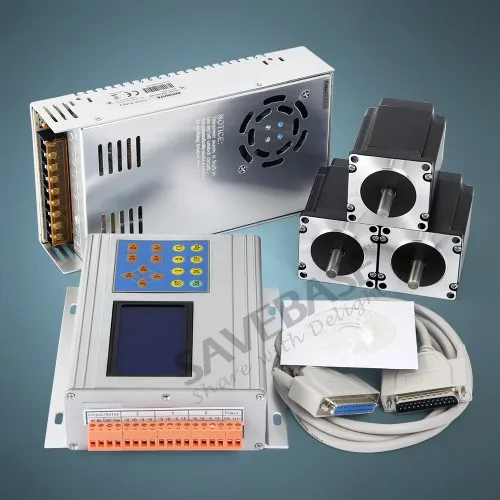 ENGMATE 3 осевой ЧПУ комплект TB6600 драйвер HB Nema24 417oz in двигатель 24В PSU для DIY|Драйвер