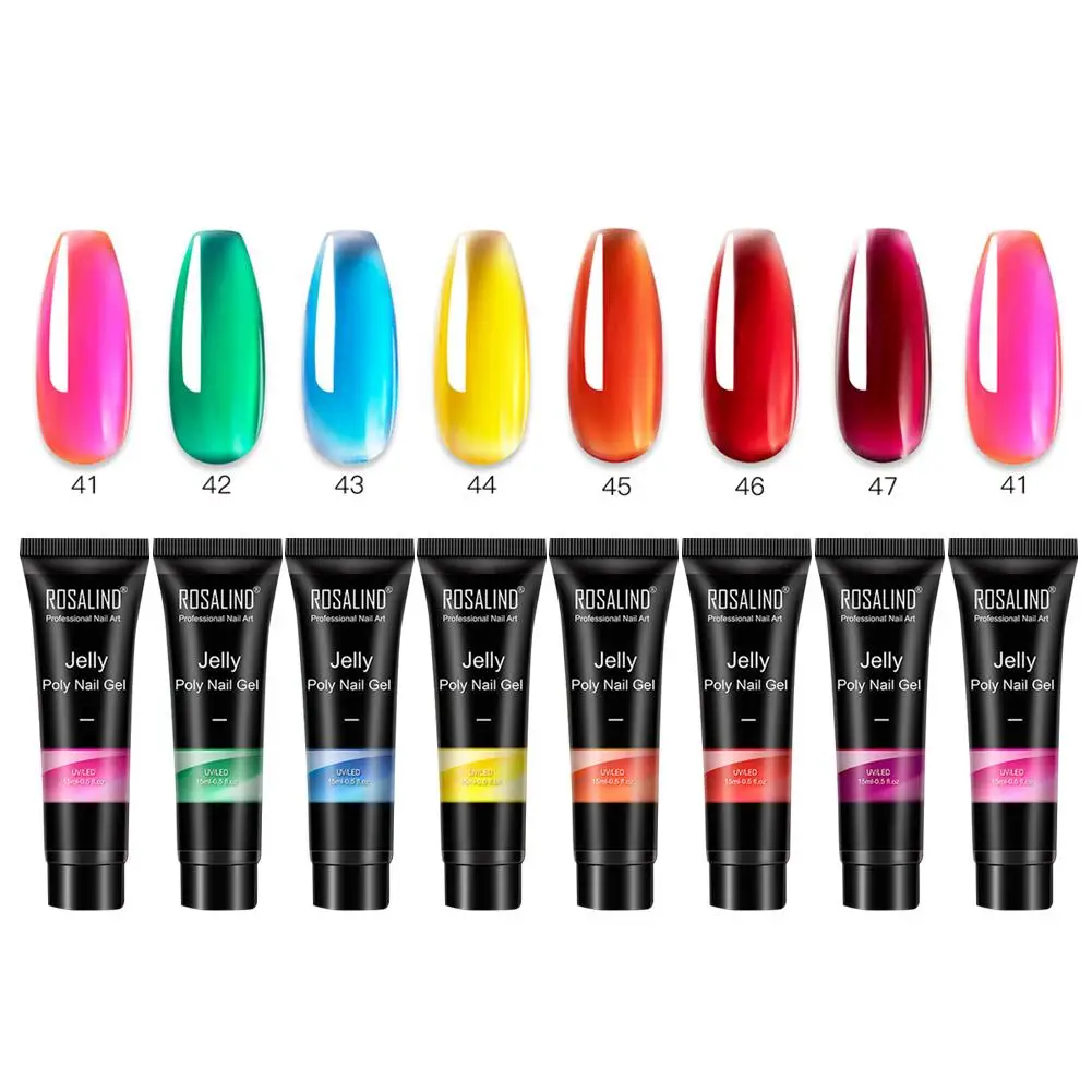 8pcs Jelly Extension Gel Set Nail Ice Transparent Glass Nail Extender Transparent Crystal UV Phototherapy Glue Amber Jelly Glue
8pcs Jelly Extension Gel Set Nail Ice Transparent Glass Nail Extender Transparent Crystal UV Phototherapy Glue Amber Jelly Glue