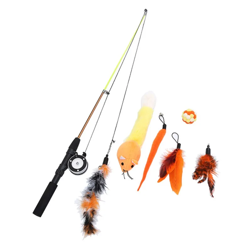 Cat Toy Playing Rod Strectchable Pet Teaser Toy Wand Replacement Feather Heads Funny Cat Kitten Pet Toys
Cat Toy Playing Rod Strectchable Pet Teaser Toy Wand Replacement Feather Heads Funny Cat Kitten Pet Toys