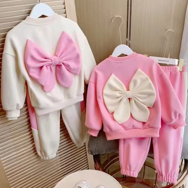 Girls' Long Sleeved Set 2021 Autumn New Children's Wear Children's Bow Sports Cover Sweater Girl's Two-piece Set Kid Clothes boy
Girls' Long Sleeved Set 2021 Autumn New Children's Wear Children's Bow Sports Cover Sweater Girl's Two-piece Set Kid Clothes boy