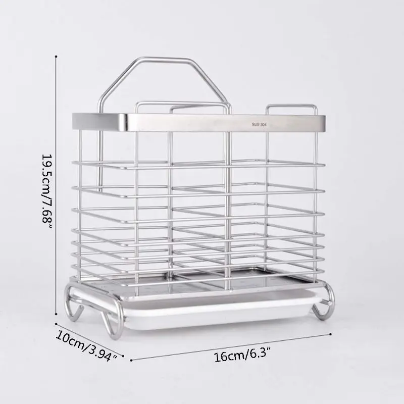 Utensil Cutlery Holder Drainer Spoons Forks Two Slots Square Chopstick Cage Tool
Utensil Cutlery Holder Drainer Spoons Forks Two Slots Square Chopstick Cage Tool