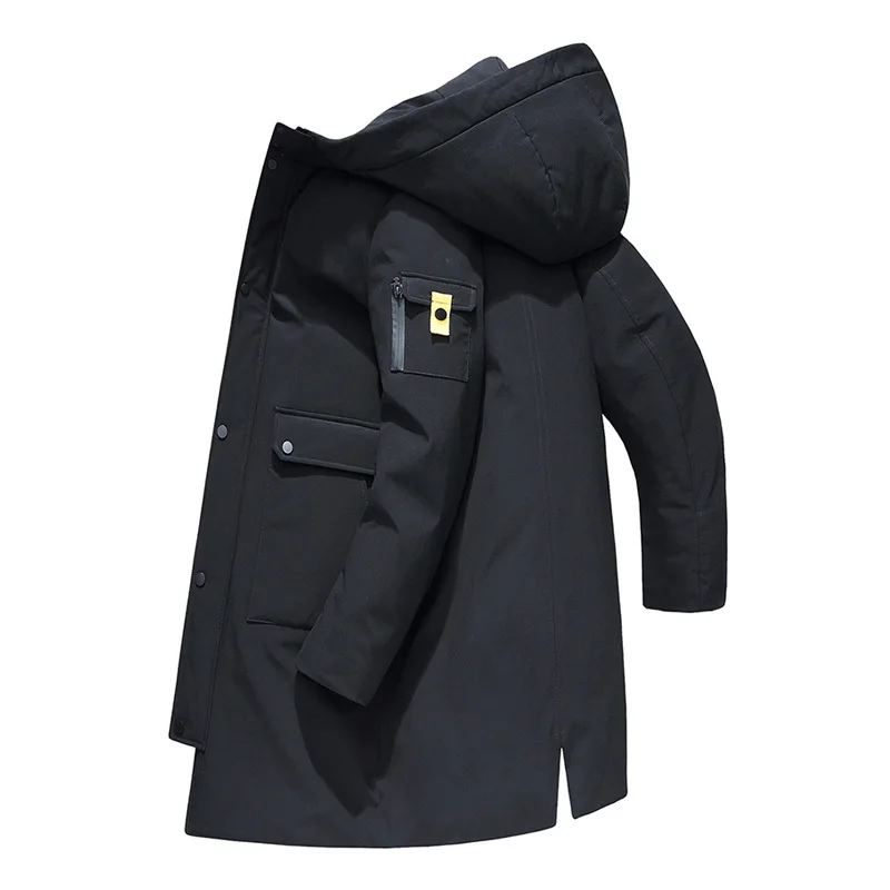 2020 Winter New Long Down Jacket Male Men's Fashion High Quality Black Hooded Thick Warm White Duck Down Casual Youth Pike Coat
2020 Winter New Long Down Jacket Male Men's Fashion High Quality Black Hooded Thick Warm White Duck Down Casual Youth Pike Coat