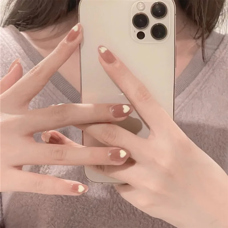 24pcs Love Heart Printed Nail Patch Glue Type Removable Short Paragraph Fashion Manicure Save Time Fake Nail Patch NE
24pcs Love Heart Printed Nail Patch Glue Type Removable Short Paragraph Fashion Manicure Save Time Fake Nail Patch NE