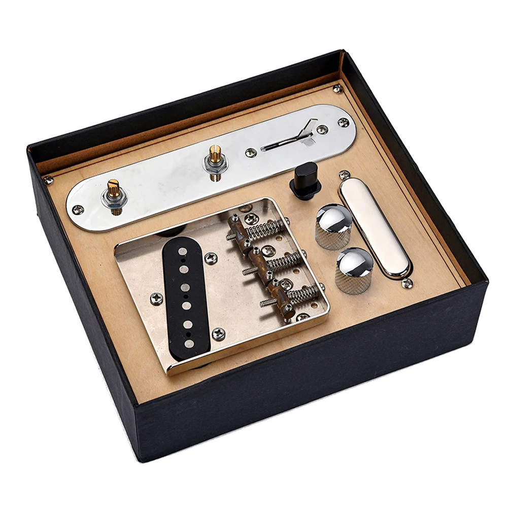 Chrome Telecaster Bridge Loaded 3 Saddle Bridge W/ Pickup Assembly Iron Line Plate Set For TL Guitar Instrument Parts Accessory
Chrome Telecaster Bridge Loaded 3 Saddle Bridge W/ Pickup Assembly Iron Line Plate Set For TL Guitar Instrument Parts Accessory