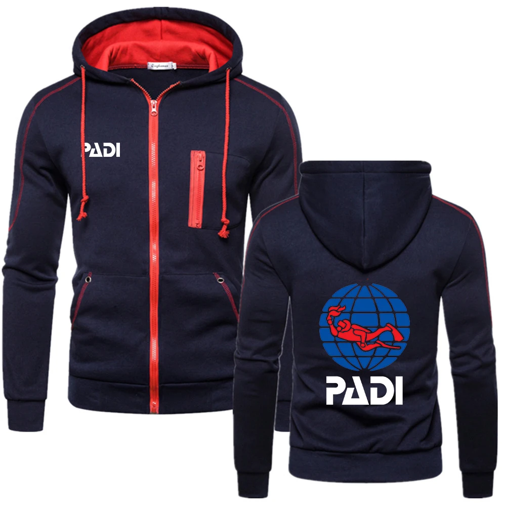 Fashion Scuba driver Padi Logo Male Comfortable Cotton Zipper Hoodie Fitness Sweatshirt Solid Fleece College Style Coat Top 
Fashion Scuba driver Padi Logo Male Comfortable Cotton Zipper Hoodie Fitness Sweatshirt Solid Fleece College Style Coat Top