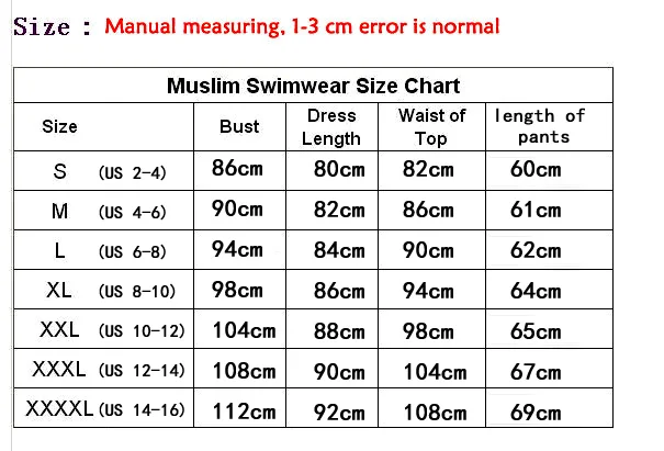 PEIFU Colorblock Modest Muslim Swimwear Women Plus Size Islamic Swim Wear Short-sleeved Swimsuit Surf Wear Sport Burkinis
PEIFU Colorblock Modest Muslim Swimwear Women Plus Size Islamic Swim Wear Short-sleeved Swimsuit Surf Wear Sport Burkinis